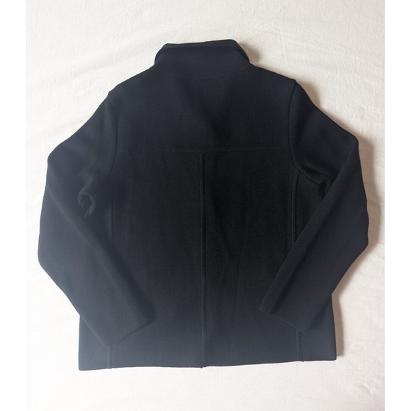 Talbots Sweater Womens Small Merino Wool Cardigan Black Button‎ Up Pockets Soft - Picture 1 of 9
